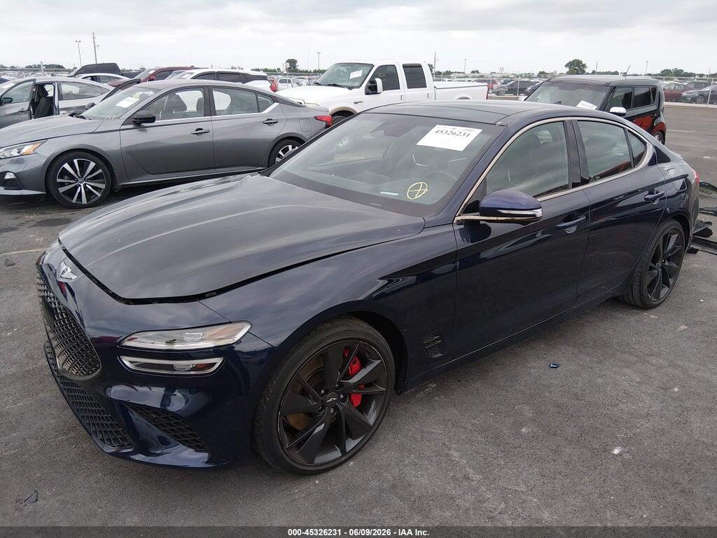 KMTG54TE1NU082496 2022 GENESIS G70 photo no. 2