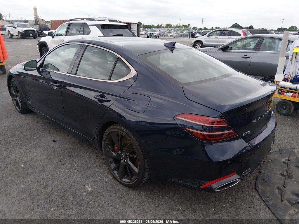 KMTG54TE1NU082496 2022 GENESIS G70 photo no. 3