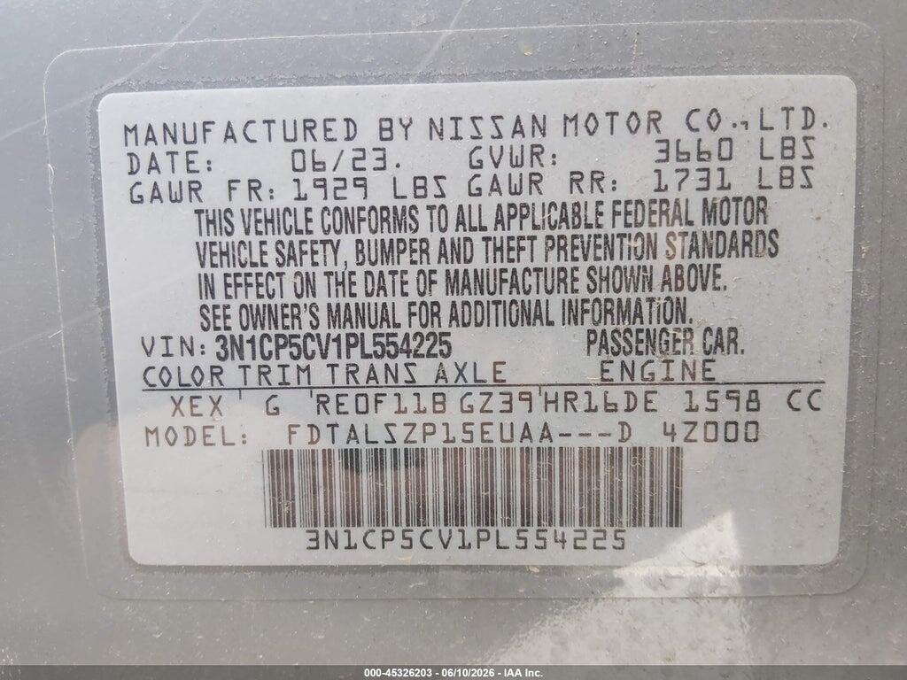 3N1CP5CV1PL554225 2023 NISSAN KICKS photo no. 9