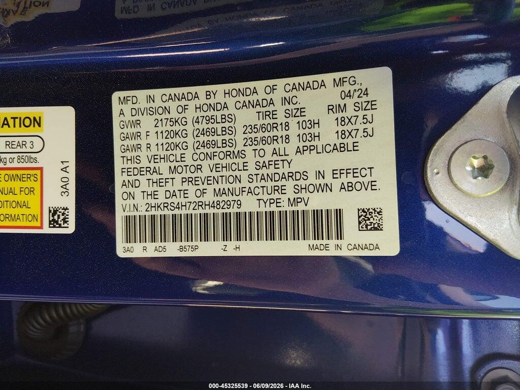 2HKRS4H72RH482979 2024 HONDA CR-V photo no. 9