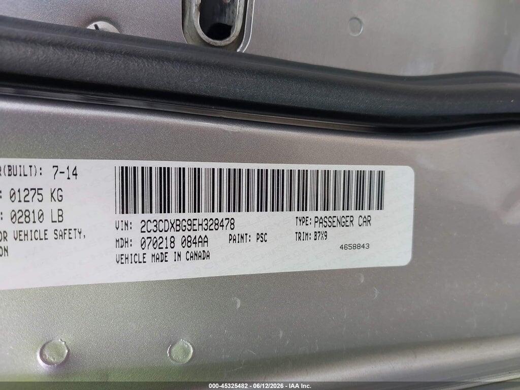 2C3CDXBG9EH328478 2014 DODGE CHARGER photo no. 9