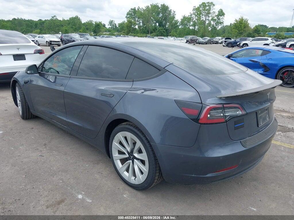 5YJ3E1EA1NF355922 2022 TESLA MODEL 3 photo no. 3