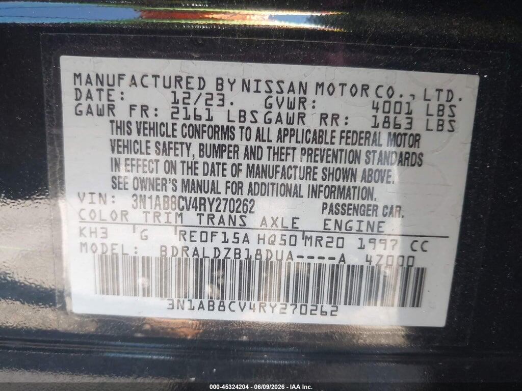 3N1AB8CV4RY270262 2024 NISSAN SENTRA photo no. 9