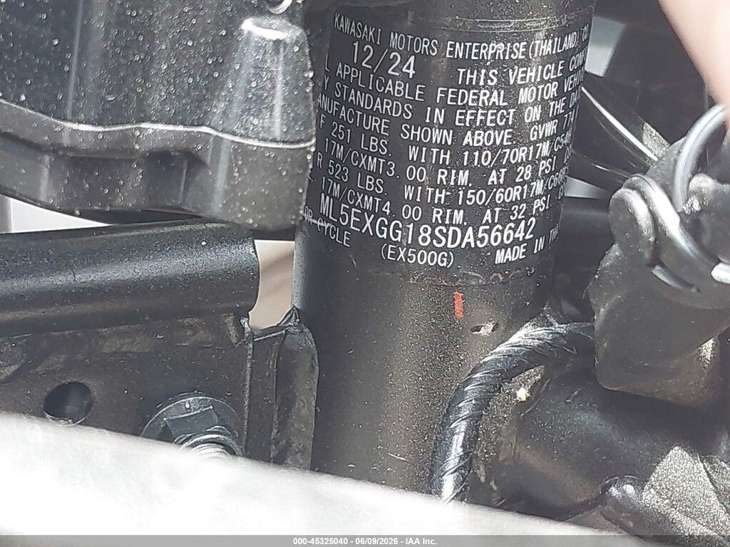ML5EXGG18SDA56642 2025 KAWASAKI EX500 photo no. 10