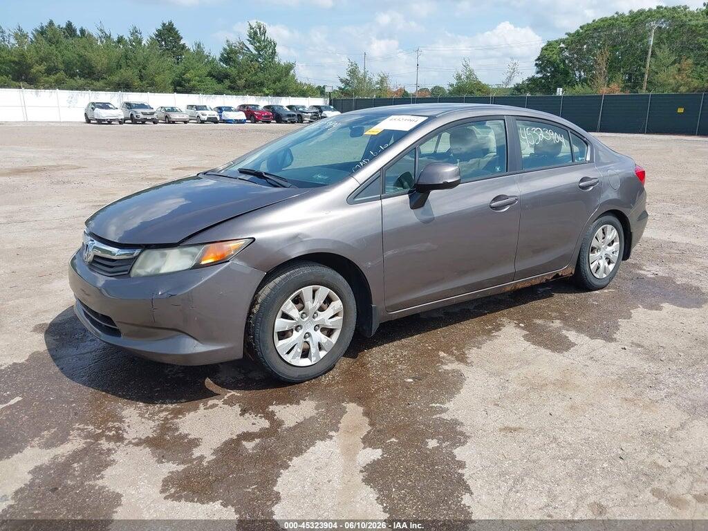 19XFB2F53CE095152 2012 HONDA CIVIC photo no. 2