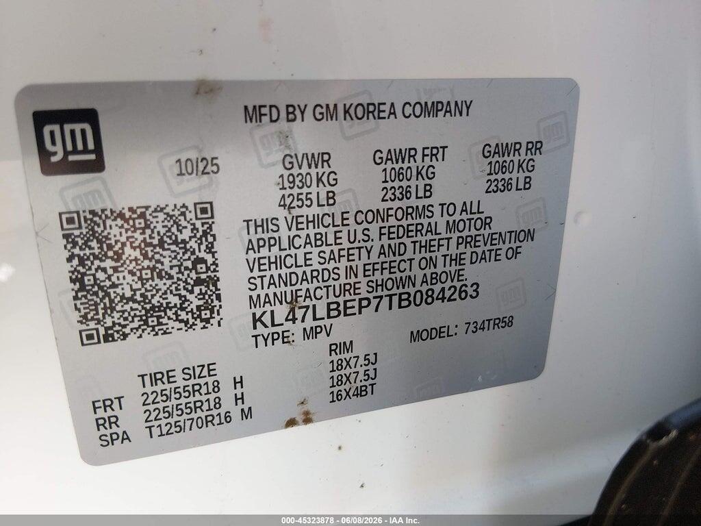 KL47LBEP7TB084263 2026 BUICK ENVISTA photo no. 9