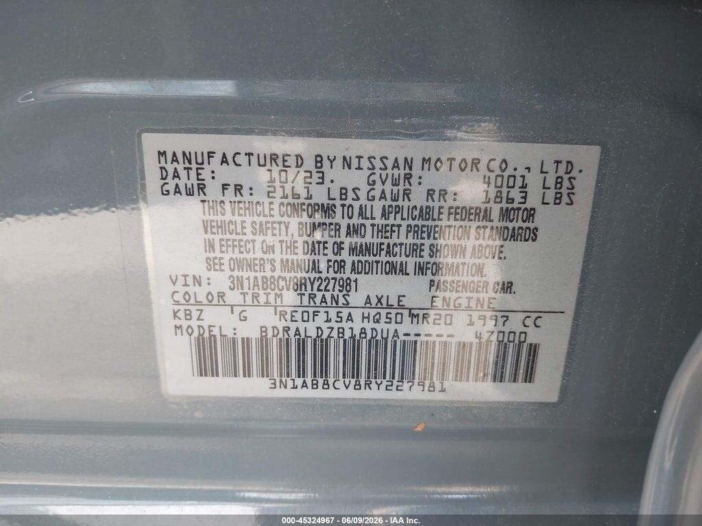 3N1AB8CV8RY227981 2024 NISSAN SENTRA photo no. 9