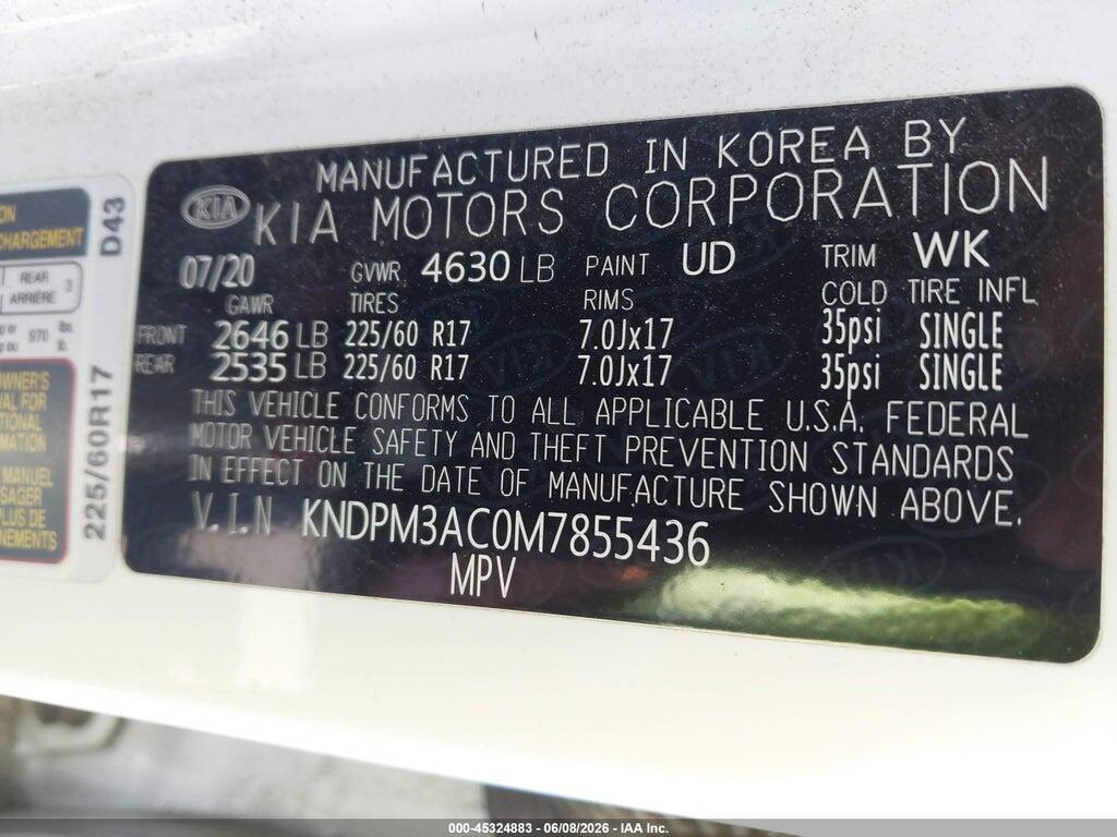 KNDPM3AC0M7855436 2021 KIA SPORTAGE photo no. 9