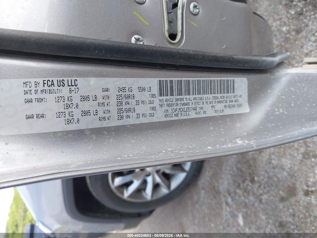 1C4PJMDX2JD517448 2018 JEEP CHEROKEE photo no. 9