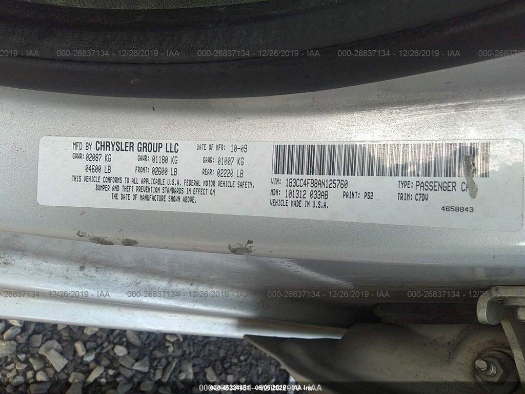1B3CC4FB8AN125760 2010 DODGE AVENGER photo no. 9