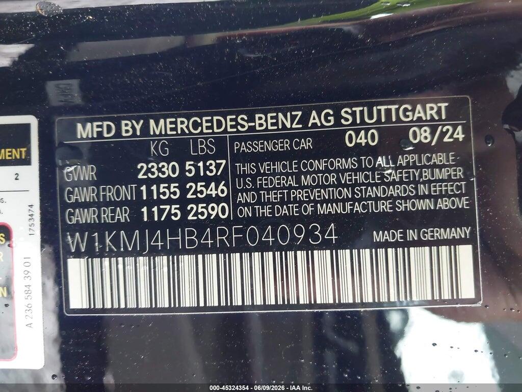 W1KMJ4HB4RF040934 2024 MERCEDES-BENZ CLE 300 photo no. 9