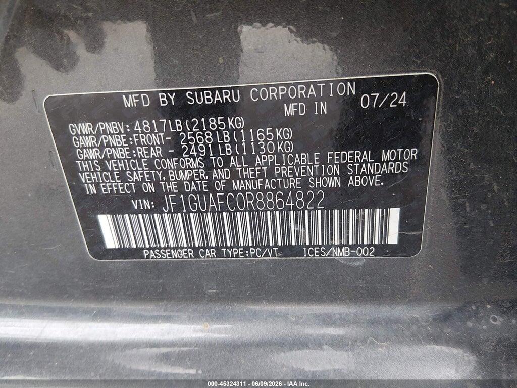 JF1GUAFC0R8864822 2024 SUBARU IMPREZA photo no. 9