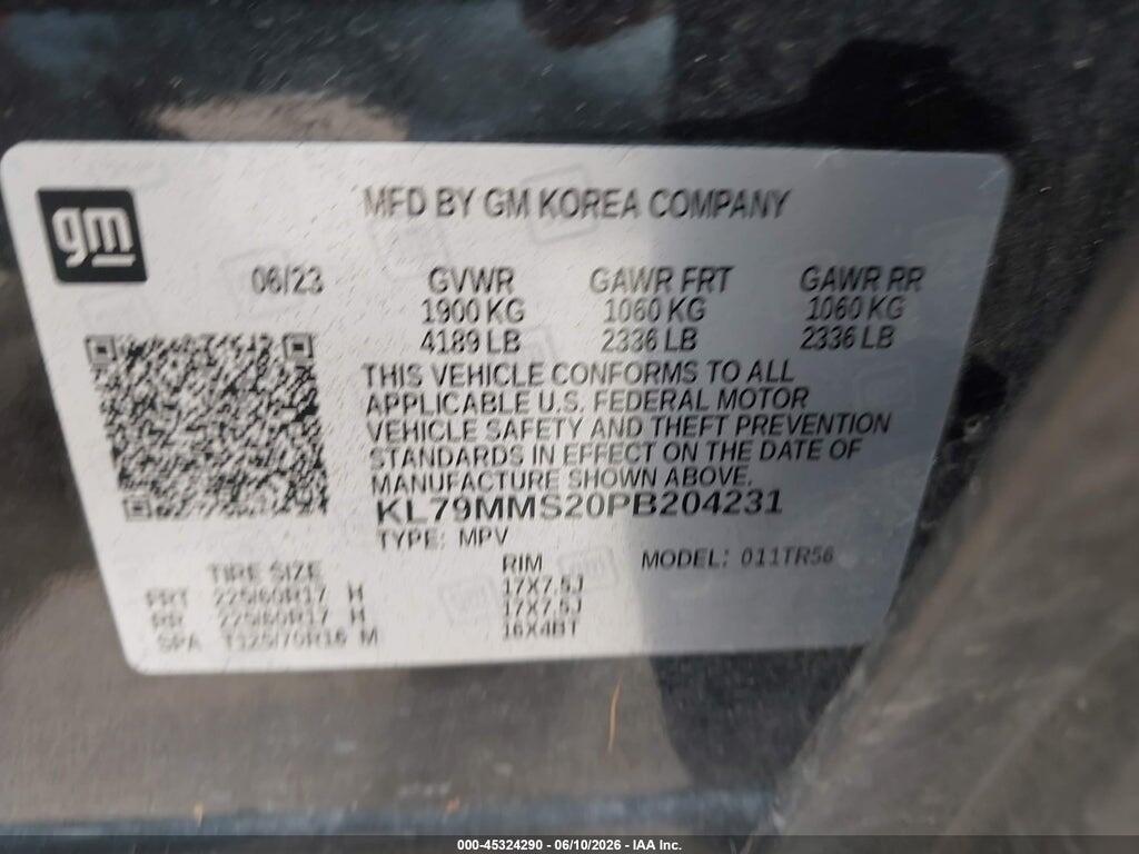 KL79MMS20PB204231 2023 CHEVROLET TRAILBLAZER photo no. 9