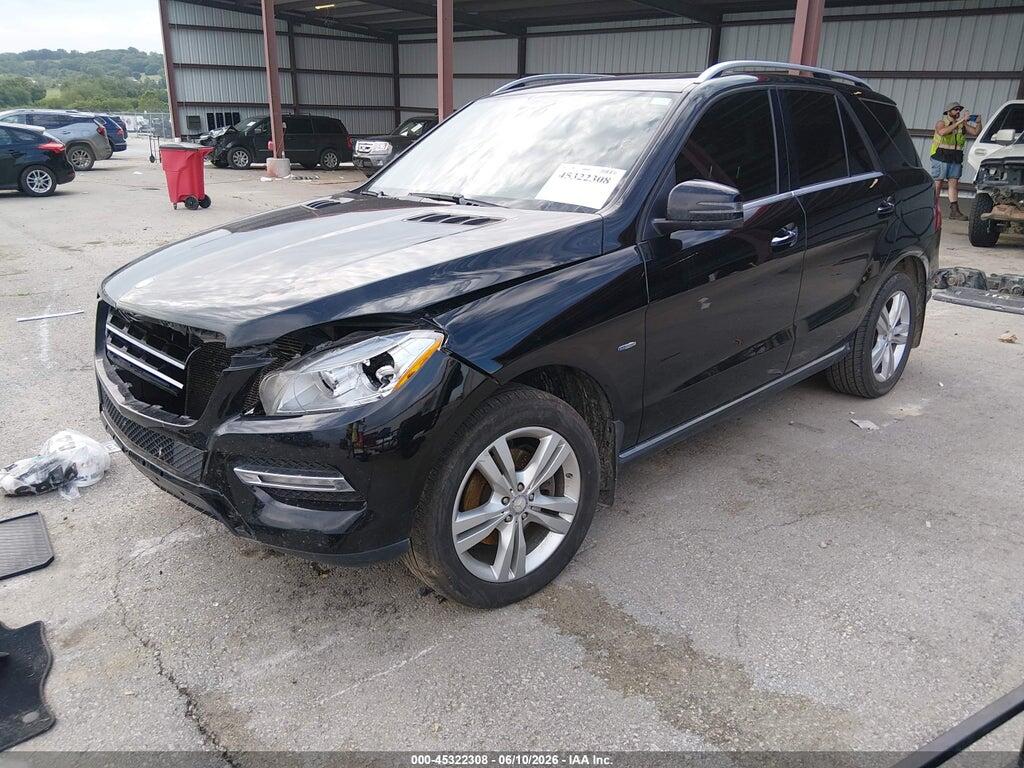 4JGDA5HB1CA023136 2012 MERCEDES-BENZ ML 350 photo no. 2