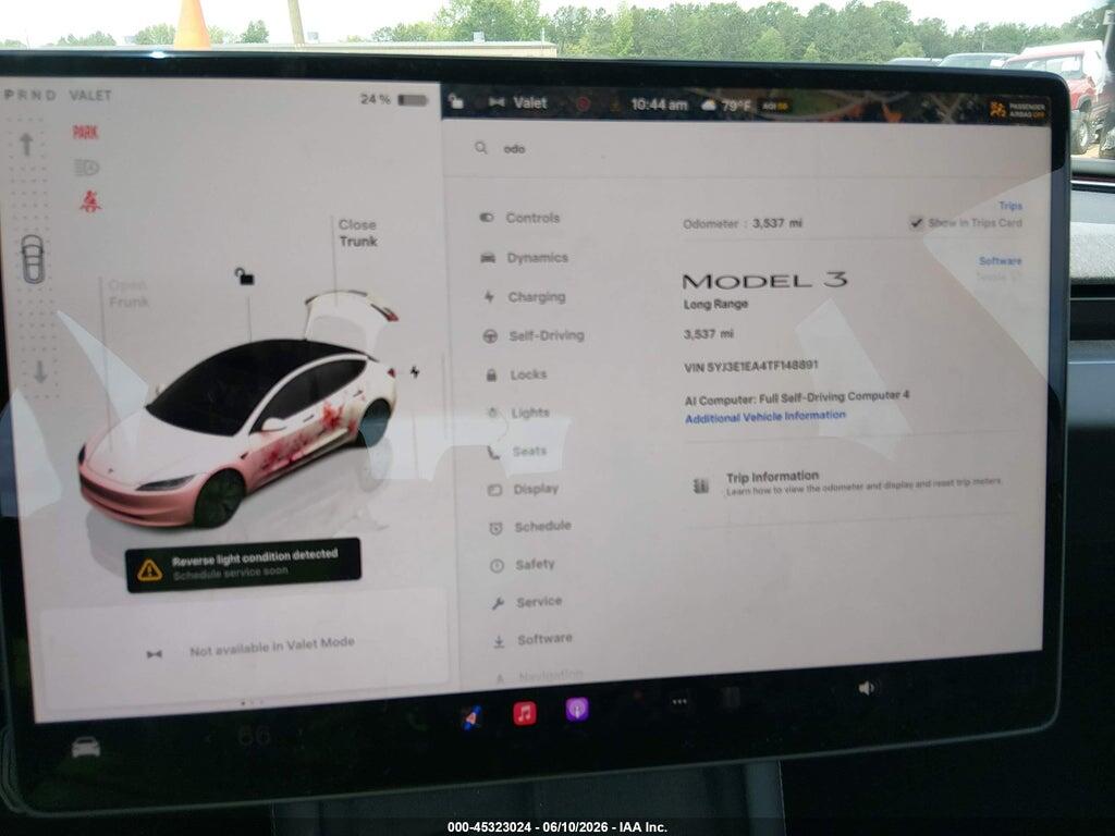 5YJ3E1EA4TF148891 2026 TESLA MODEL 3 photo no. 7