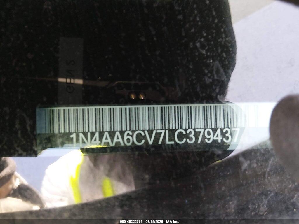 1N4AA6CV7LC379437 2020 NISSAN MAXIMA photo no. 9
