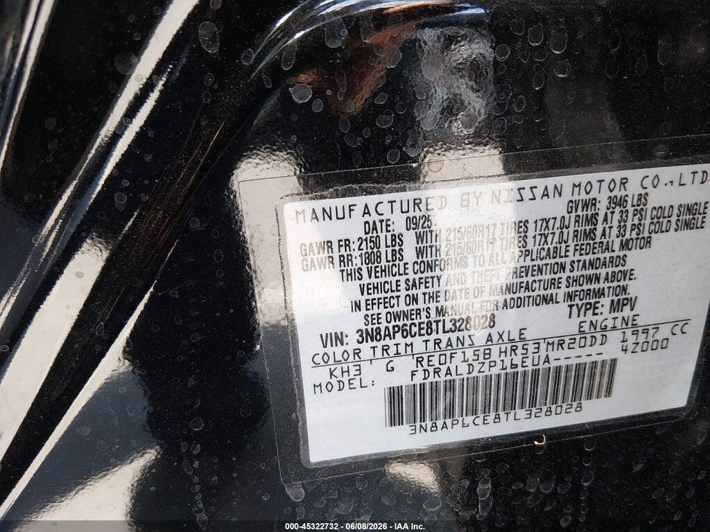 3N8AP6CE8TL328028 2026 NISSAN KICKS photo no. 9