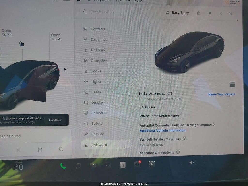 5YJ3E1EA0MF870621 2021 TESLA MODEL 3 photo no. 7