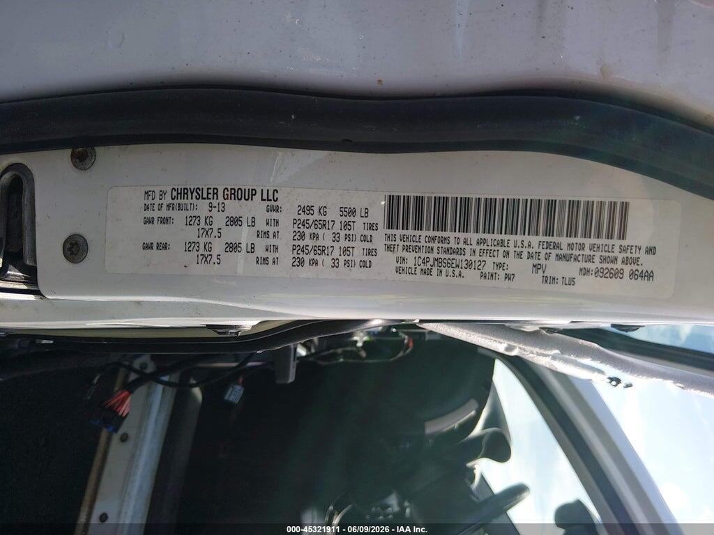 1C4PJMBS6EW130127 2014 JEEP CHEROKEE photo no. 9