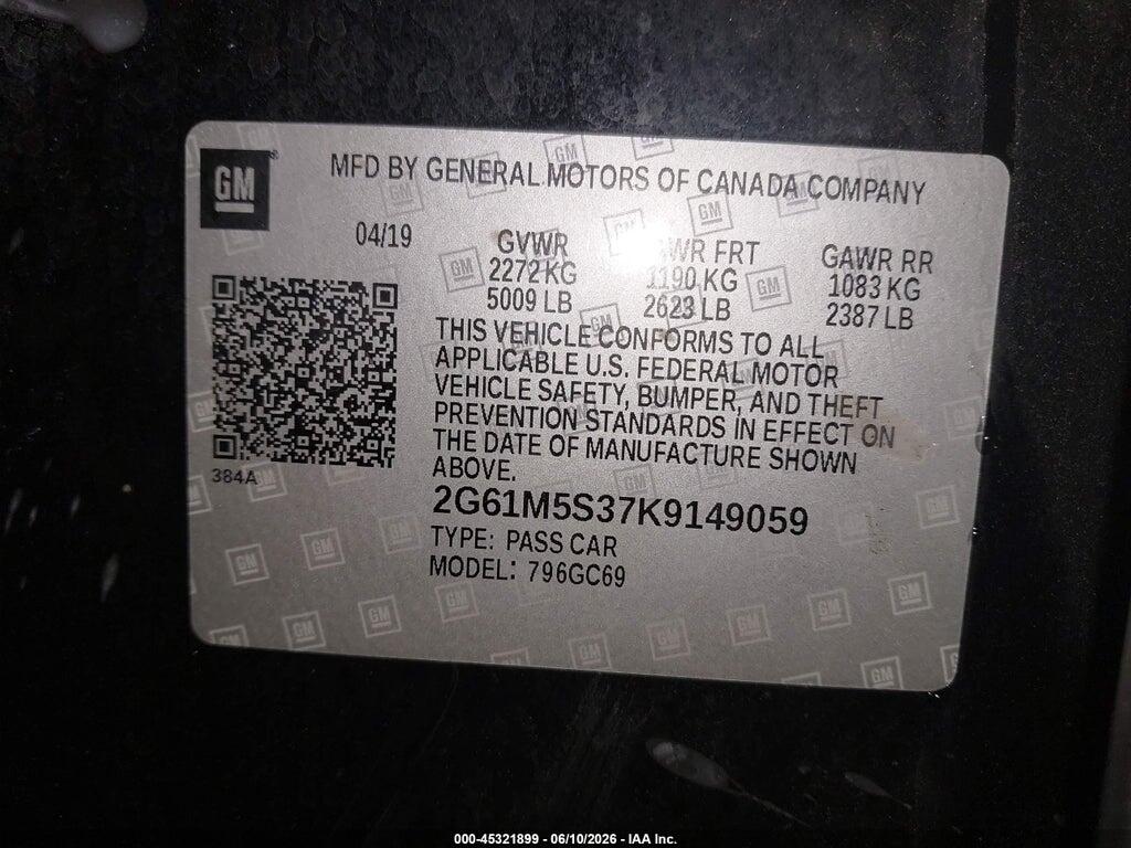 2G61M5S37K9149059 2019 CADILLAC XTS photo no. 9