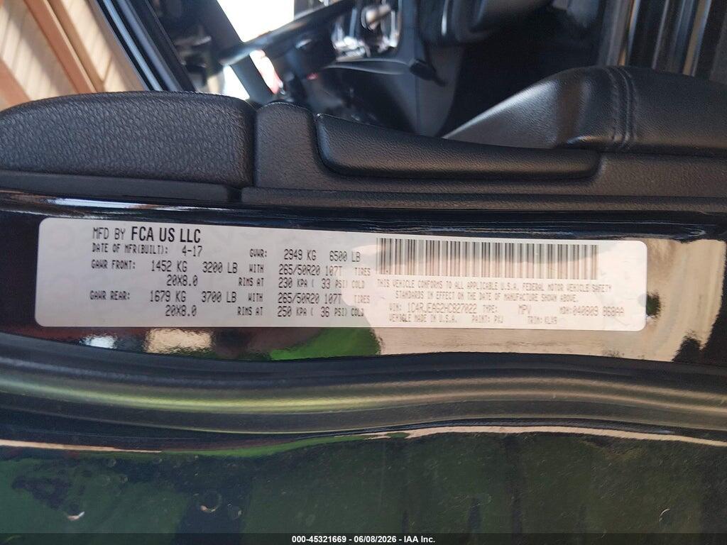 1C4RJEAG2HC827022 2017 JEEP GRAND CHEROKEE photo no. 9