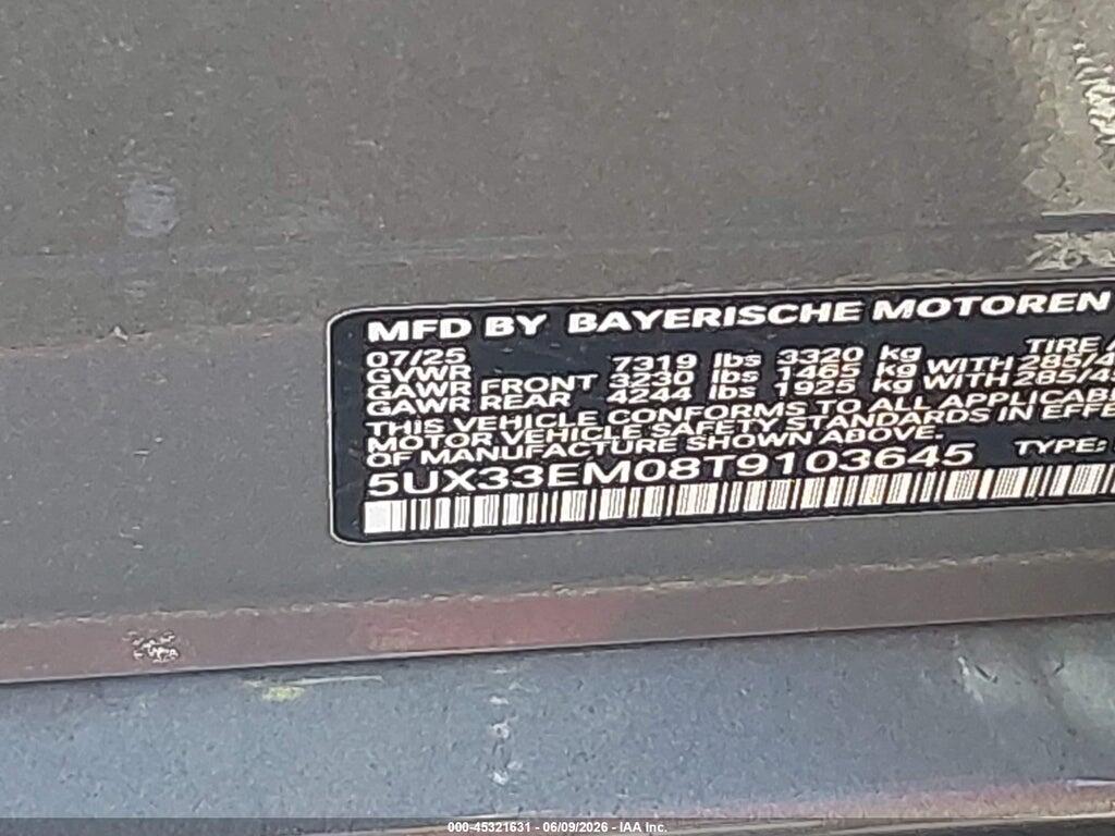 5UX33EM08T9103645 2026 BMW X7 photo no. 9