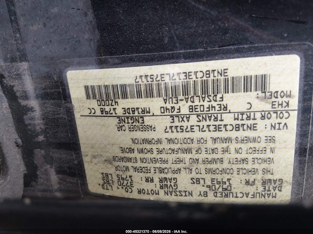 3N1BC13E17L375117 2007 NISSAN VERSA photo no. 9