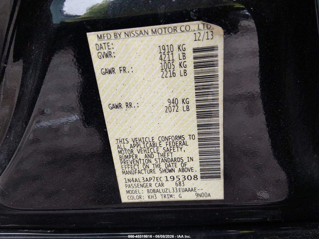 1N4AL3AP7EC195308 2014 NISSAN ALTIMA photo no. 9