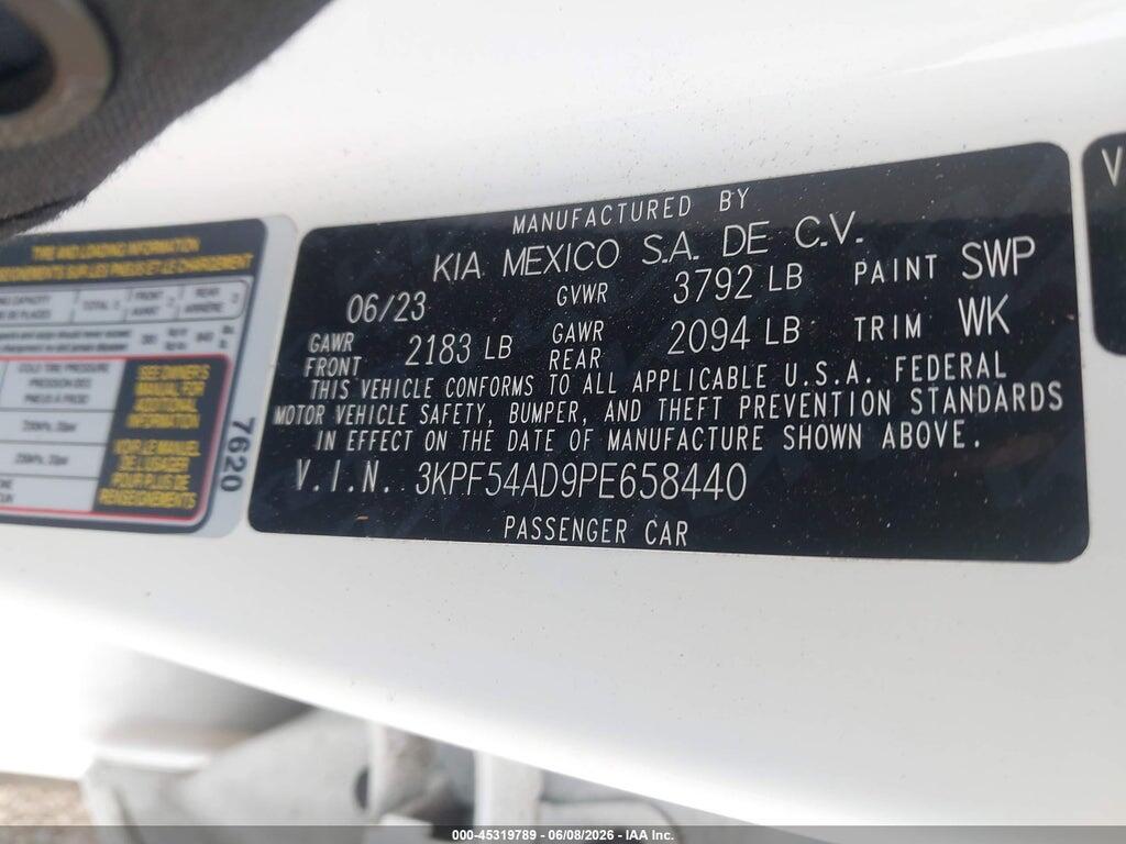 3KPF54AD9PE658440 2023 KIA FORTE photo no. 9