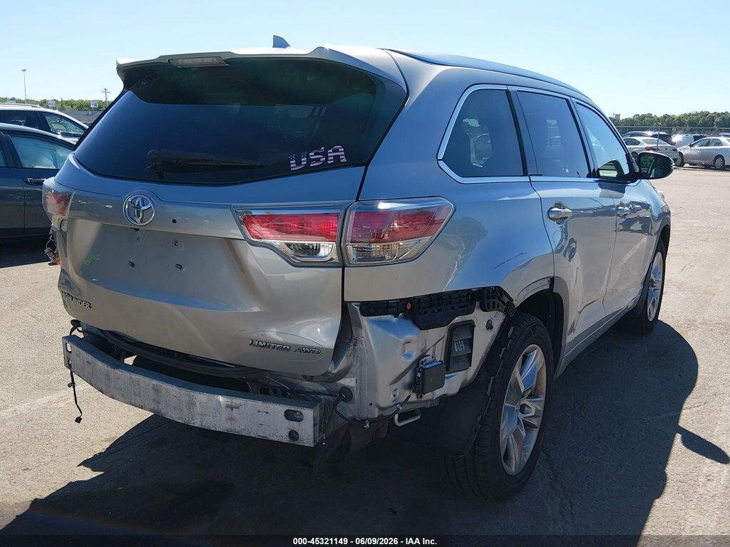 5TDDKRFH9ES039574 2014 TOYOTA HIGHLANDER photo no. 4