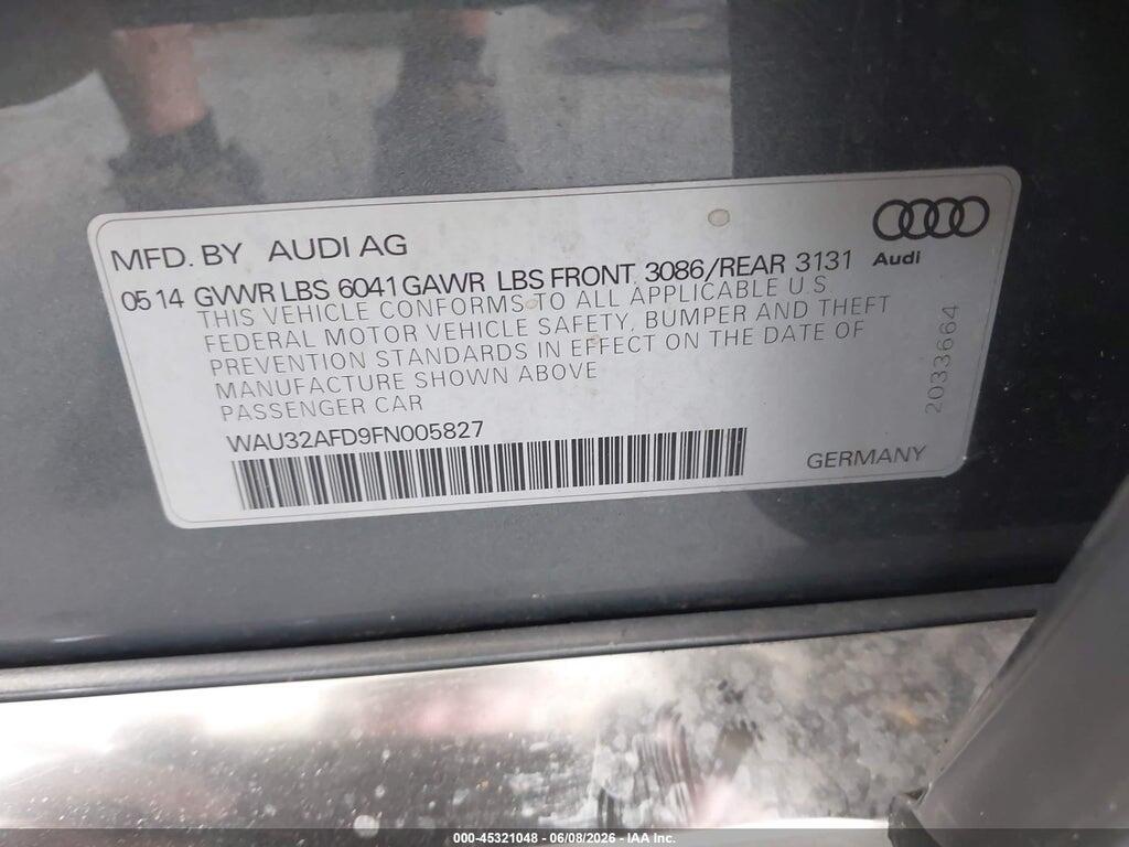 WAU32AFD9FN005827 2015 AUDI A8 L photo no. 9