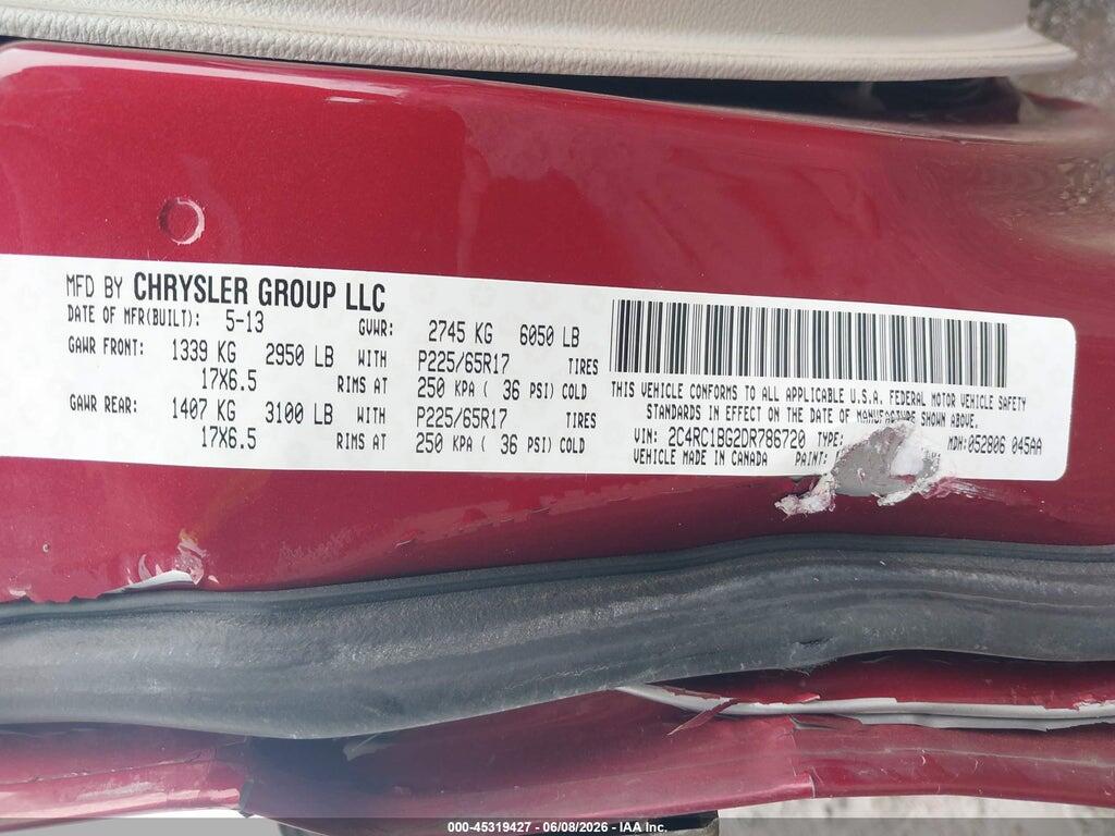 2C4RC1BG2DR786720 2013 CHRYSLER TOWN & COUNTRY photo no. 9