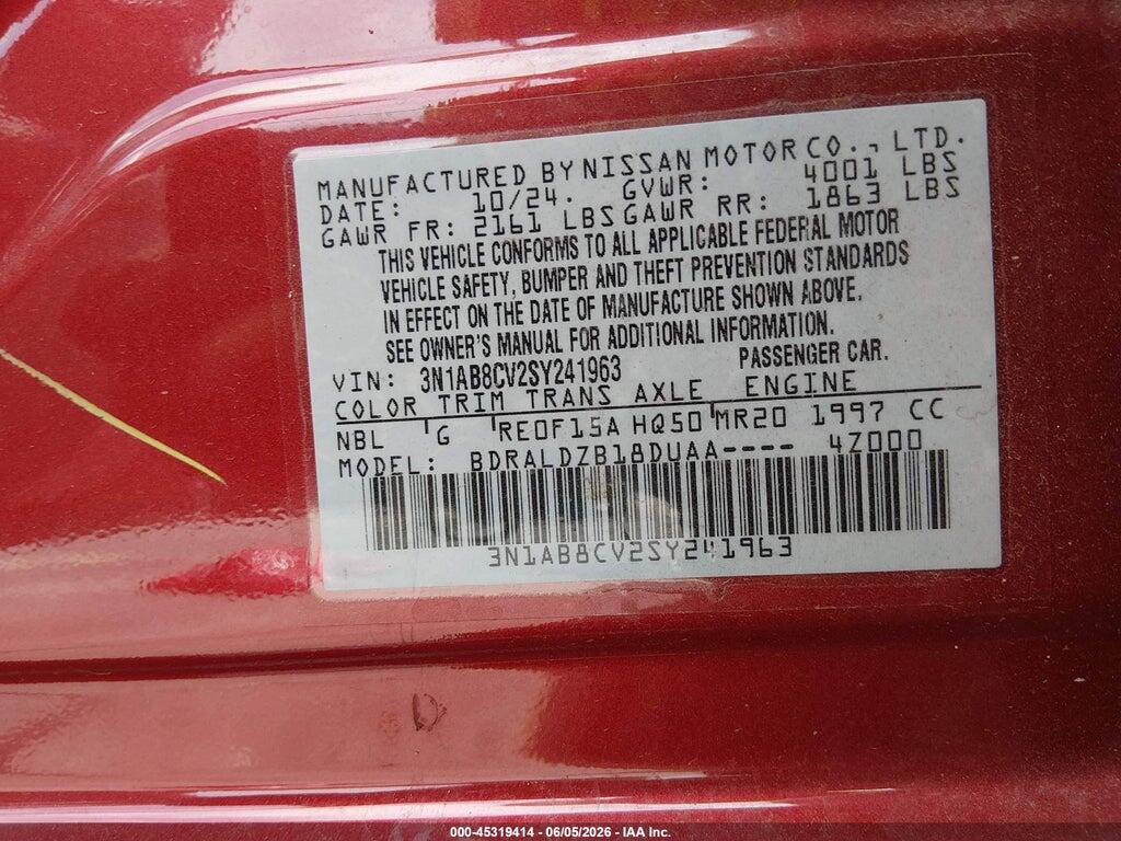3N1AB8CV2SY241963 2025 NISSAN SENTRA photo no. 9