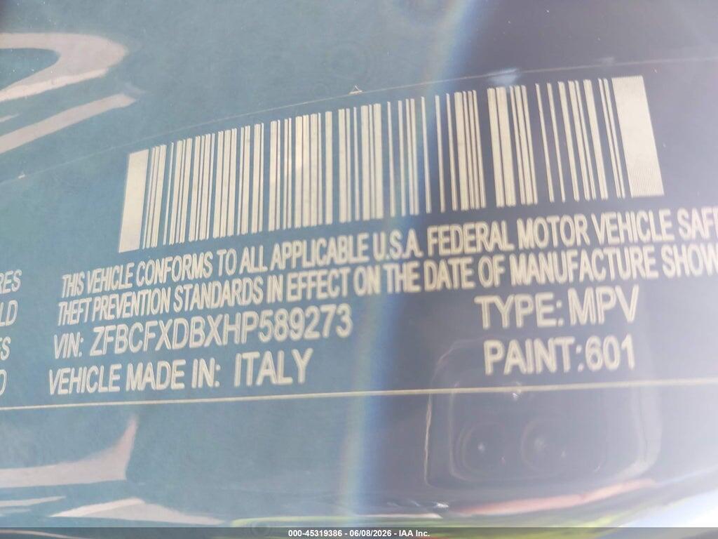 ZFBCFXDBXHP589273 2017 FIAT 500X photo no. 9
