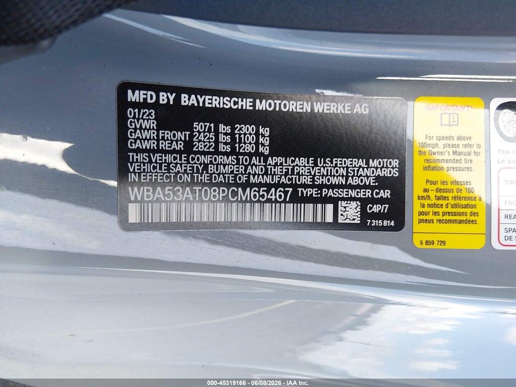 WBA53AT08PCM65467 2023 BMW M440I photo no. 9
