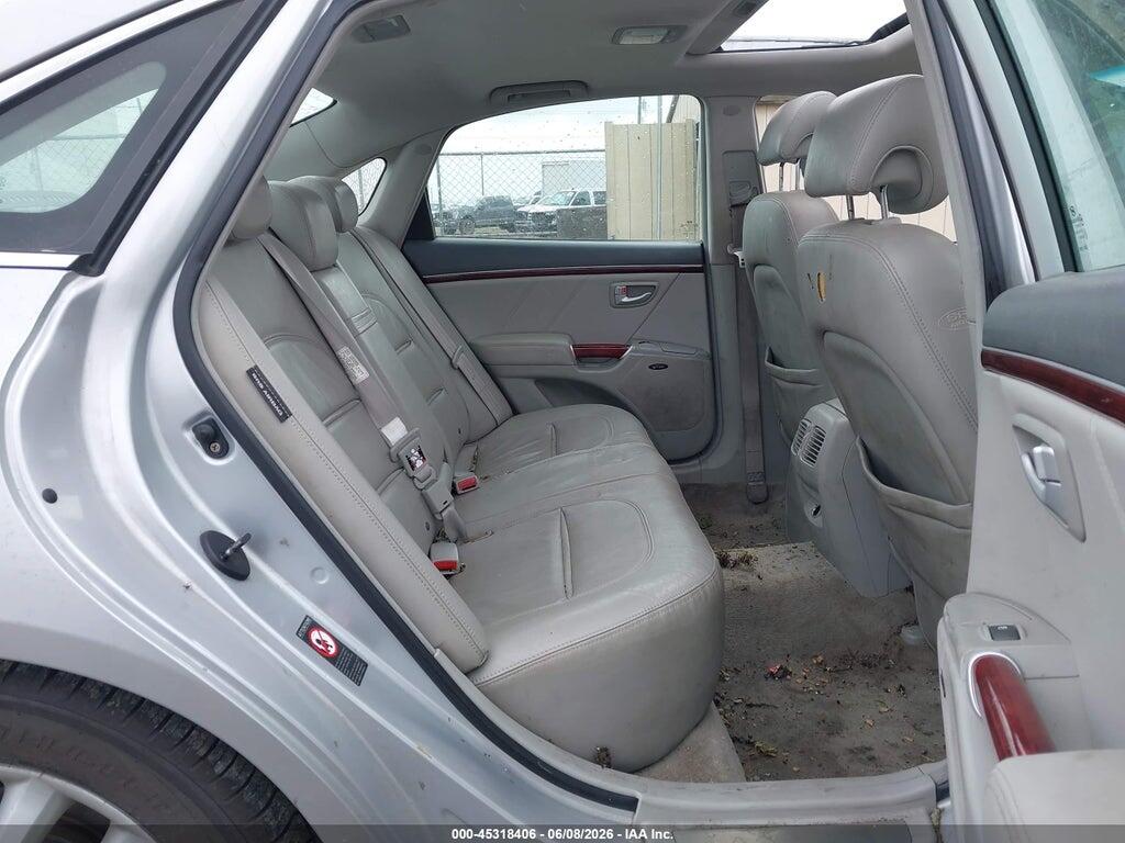 KMHFC46F46A051505 2006 HYUNDAI AZERA photo no. 8
