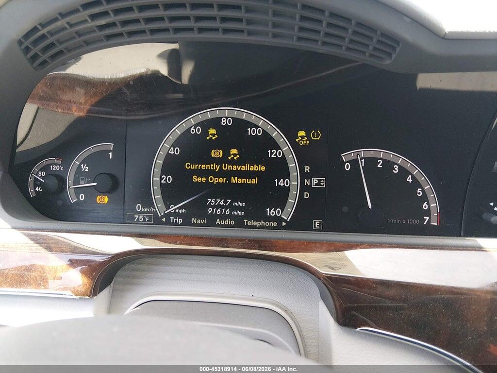 WDDNG9EB5CA470934 2012 MERCEDES-BENZ S 550 photo no. 7