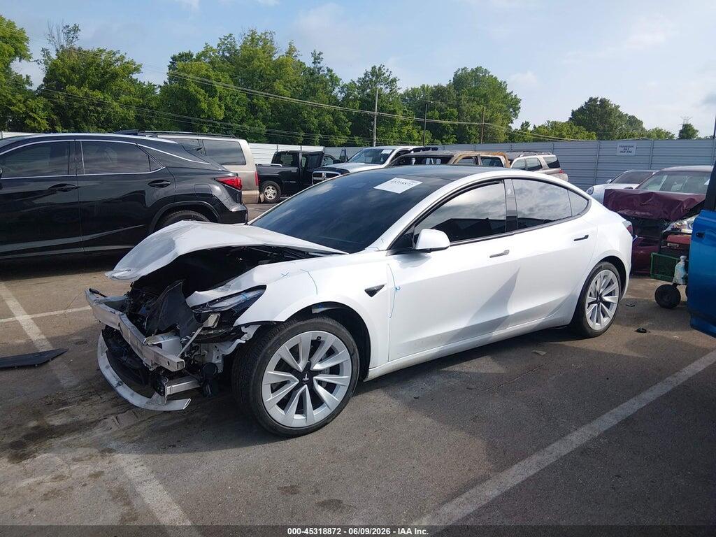5YJ3E1EA3MF046614 2021 TESLA MODEL 3 photo no. 2