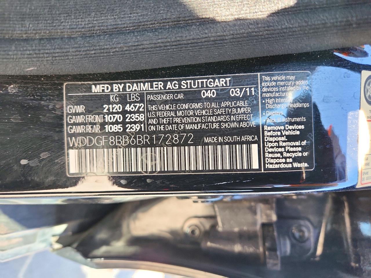 2011 MERCEDES-BENZ C 300 4MATIC — Фото 12 из 12