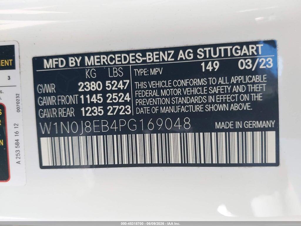 W1N0J8EB4PG169048 2023 MERCEDES-BENZ GLC 300 photo no. 9