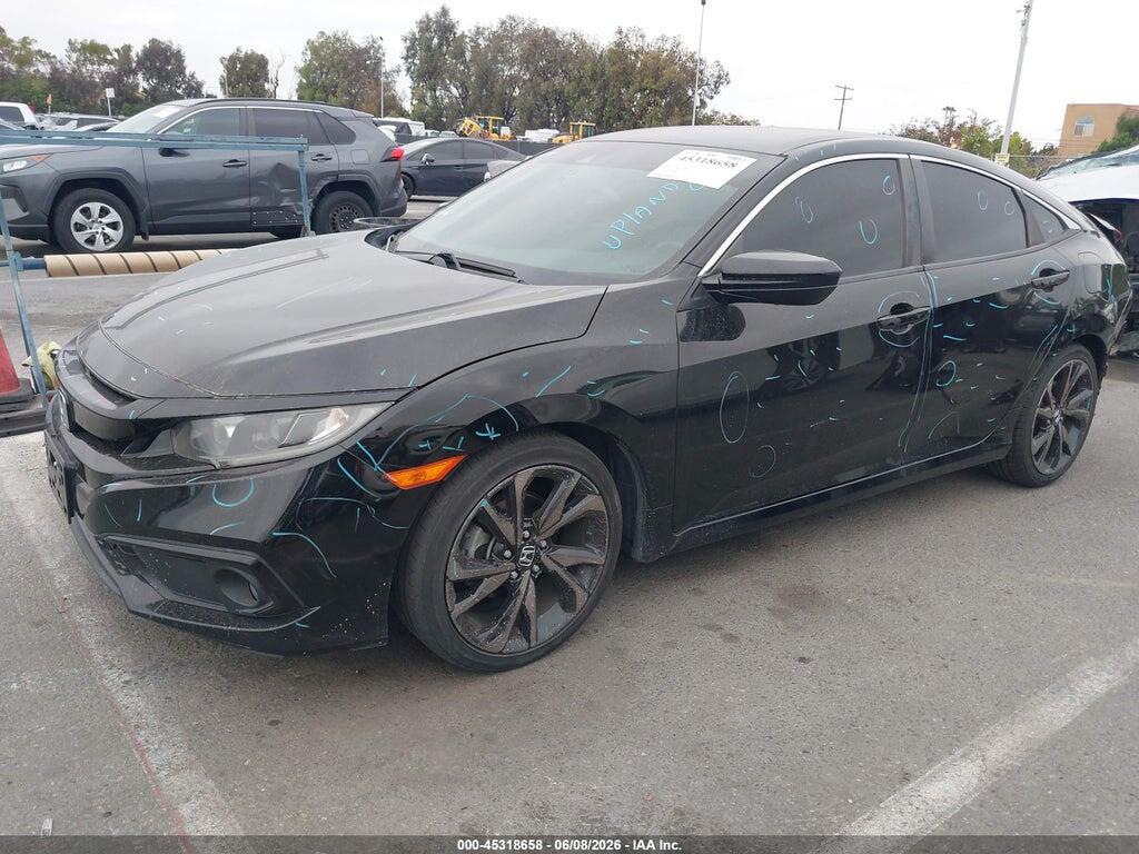 2HGFC2F83MH537622 2021 HONDA CIVIC photo no. 2