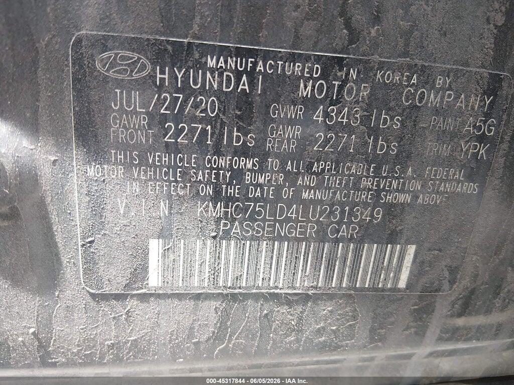 KMHC75LD4LU231349 2020 HYUNDAI IONIQ PLUG-IN HYBRID photo no. 9