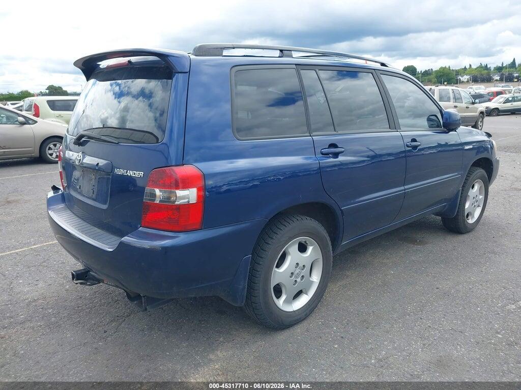 JTEEP21A850087492 2005 TOYOTA HIGHLANDER photo no. 4