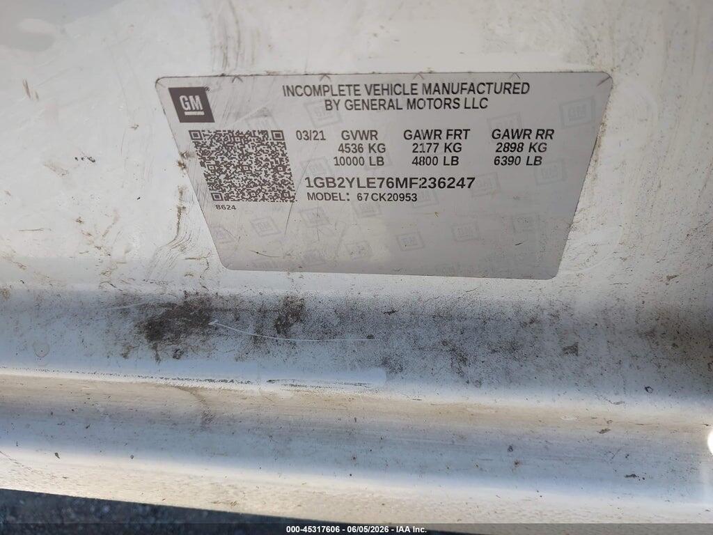 1GB2YLE76MF236247 2021 CHEVROLET SILVERADO 2500HD photo no. 9