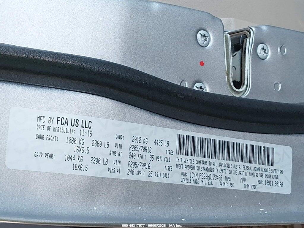 1C4NJPBB3HD173400 2017 JEEP PATRIOT photo no. 9
