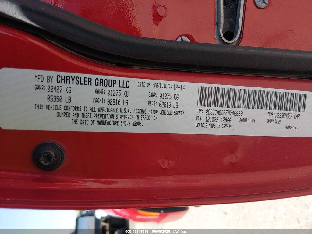 2C3CCAGG0FH746860 2015 CHRYSLER 300 photo no. 9
