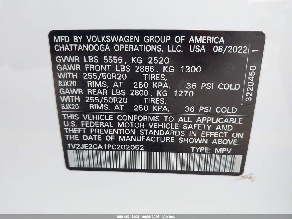 1V2JE2CA1PC202052 2023 VOLKSWAGEN ATLAS CROSS SPORT photo no. 9