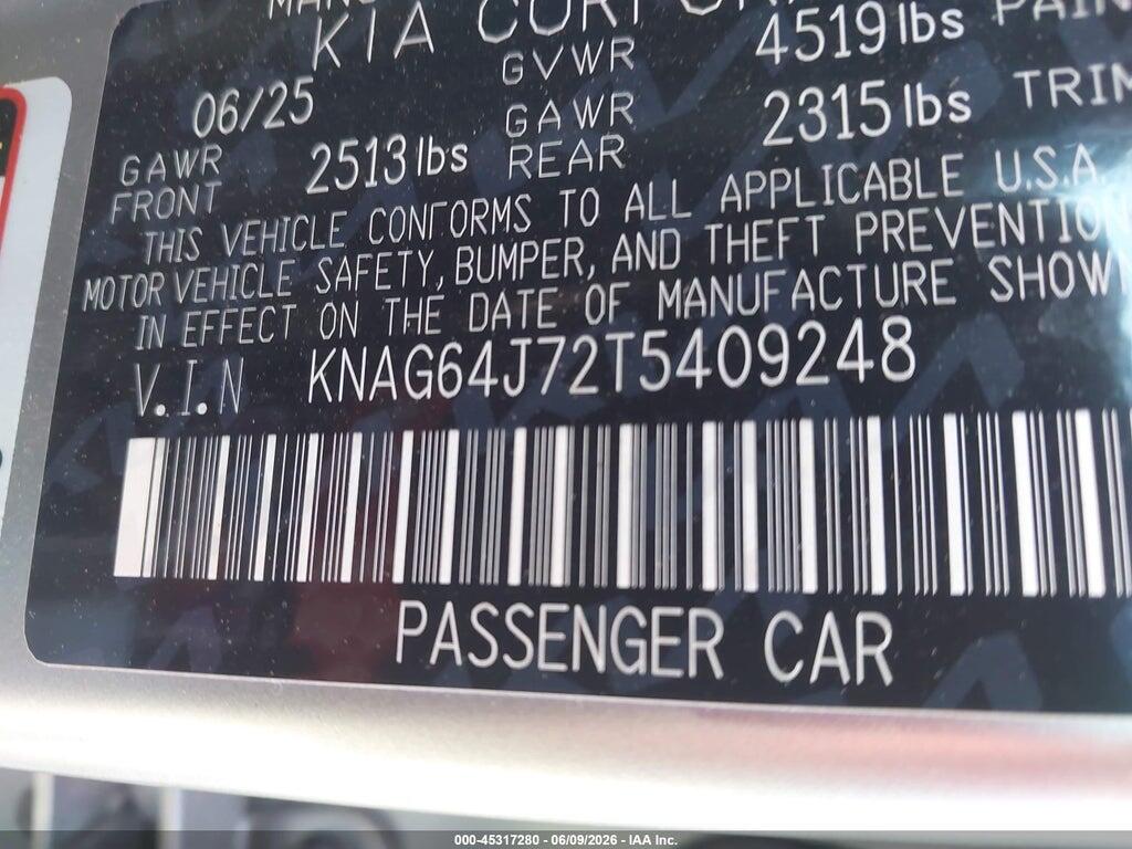 KNAG64J72T5409248 2026 KIA K5 photo no. 9