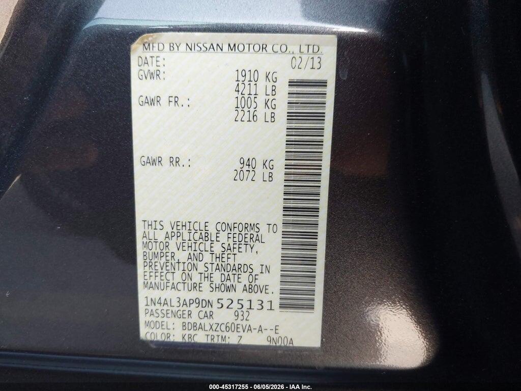 1N4AL3AP9DN525131 2013 NISSAN ALTIMA photo no. 9