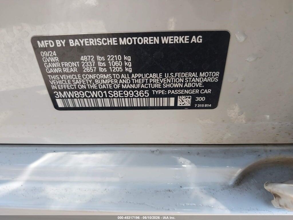3MW89CW01S8E99365 2025 BMW 330I photo no. 9